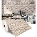 Renyuan 1/3/5/10 M 3D Self-adhesive Wallpaper Stickers 3M Brick Wall Stickers 【2025 Version】 Home Decor Wallpaper for Walls DIY Bedroom Papel De Parede. 