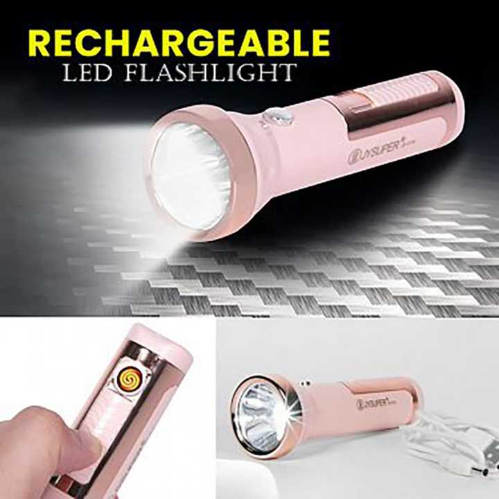 2 In 1 JY Super JY-1710 Rechargeable Torch Light With Lighter | Daraz ...