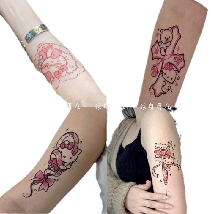 %E3%80%90Mega%20Hello%20Kitty%20Tattoo%20Cute%20Japanese%20Pink%20Snake%20Line%20Love%20Girl%20Sweet%20Butterfly%20Flower%20Arm%20-%20Image%205