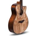 Kadence Acoustica Series A06 Ash Wood Semi Acoustic Guitar | Kadence 21 Fret Rosewood 6 Strings Acoustic Guitars | Comes With A Bag. 