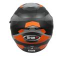 Black/Orange Full Helmet - Sh-600 Brno. 