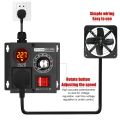 AC220V 5000W Stepless Voltage Regulator Portable Variable Monophase Voltage Controller Temperature Speed Light Adjuster. 