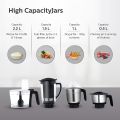 PHILIPS Mixer Grinder 3-in-1 750 Watt (Mixer Grinder + Juicer + Food Processor) 4 Jar, (HL7707/00). 