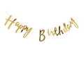 Happy Birthday Cursive Party Decoration Banner (1 Set). 