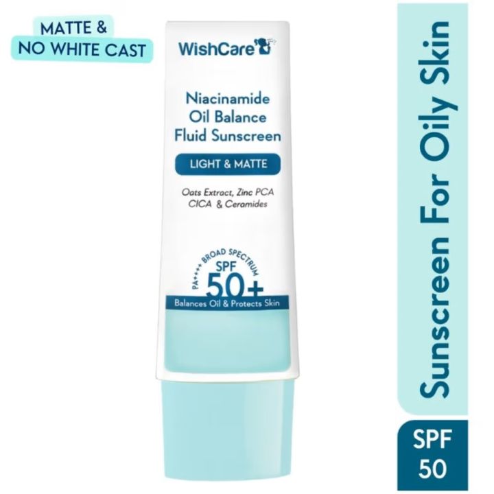 Wishcare Niacinamide Oil Balance Sunscreen SPF 50 PA++++ For Oily Skin 50gm