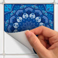 Artsy Home Wall Stickers Premium Cement Tiles Bohemia Azucena 48pcs - 10cm x 10cm. 