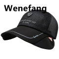Wenefang 2021 Summer Mesh Breathable Caps Retractable Visor Hat Woman Beach High Quality Hat Headwear Men Fishing Hiking Outdoor UV Protection Cap. 