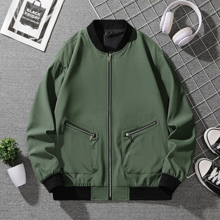 Summer%20Stretchable%20Windproof%20Wrinkle%20Fabric%20Bomber%20Jacket%20With%20Front%20Zip%20Design%20For%20Men%20%7C%20Fashion%20Windproof%20Bomber%20Jacket%20For%20Men%20-%20Image%206