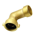 2Pcs 45 Degree Garden Hose Elbow Fitting 2Pk with 2 Washers - Outdoor Faucet Extender, Hose Connector Spigot Extender Copper Faucet Extender. 