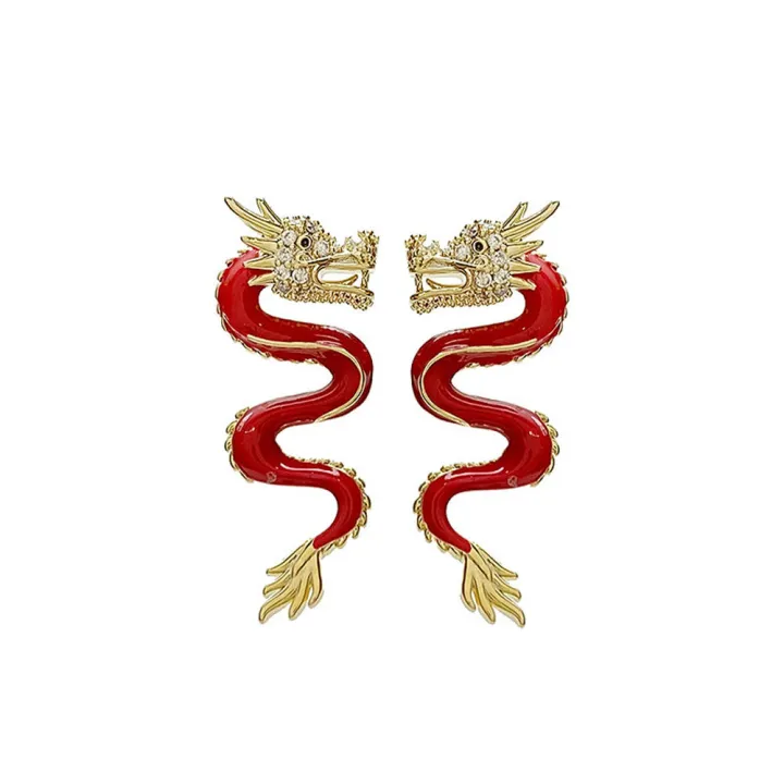 Gift%20for%20women%20and%20girls%20Dragon%20stud%20earrings%20Eye-catching%20Red%20Chinese%20New%20Year%20Chinese%20New%20Year%20jewelry%20Personality%20jewelry%20Retro%20design%20Retro%20red%20earrings%20for%20Chinese%20New%20Year%20-%20Image%202