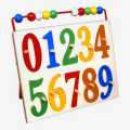 Little Genius Number With Beads (AB-01) Wooden. 