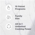 BLACK+DECKER Air Fryer Oven – 1700W – Digital Touch Control – 10 Preset Functions – Black – AOF150-B5. 
