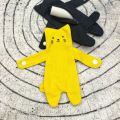 Durable Canvas Cartoon Cat Coin Purse Lightweight Zipper Closure Zippered Mini Wallet Snap Button Anti Loss Portable Wallet Bag Daily Use. 