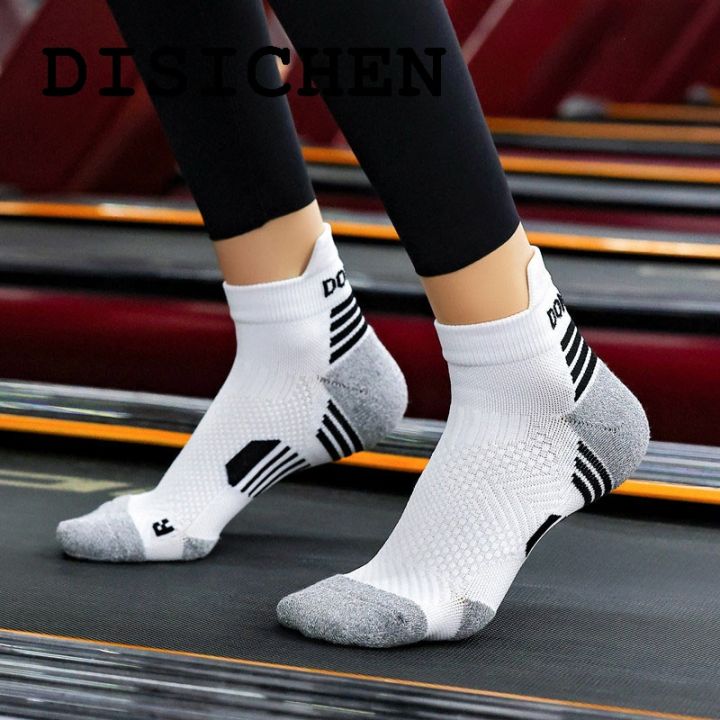 DISICHEN%20New%20Sock%20Running%20Sports%20Men%20Marathon%20Women%202023%20Fitness%20Thickened%20Professional%20Cushioned%20Short%20Tube%20Low%20Cut%20Boat%20Ankle%20Socks%20-%20Image%205