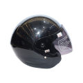 Aaron TVS Full Shining Black Single Visor Half Helmet L. 