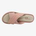 Light Pink Color Flat Sandals For Women. 