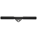 1 PCS DIY Home Gym LAT Pull Down Bar Attachment Black Metal+Rubber for Cable Machine, Pull Bar with Rubber Grip for Cable Pulley System. 