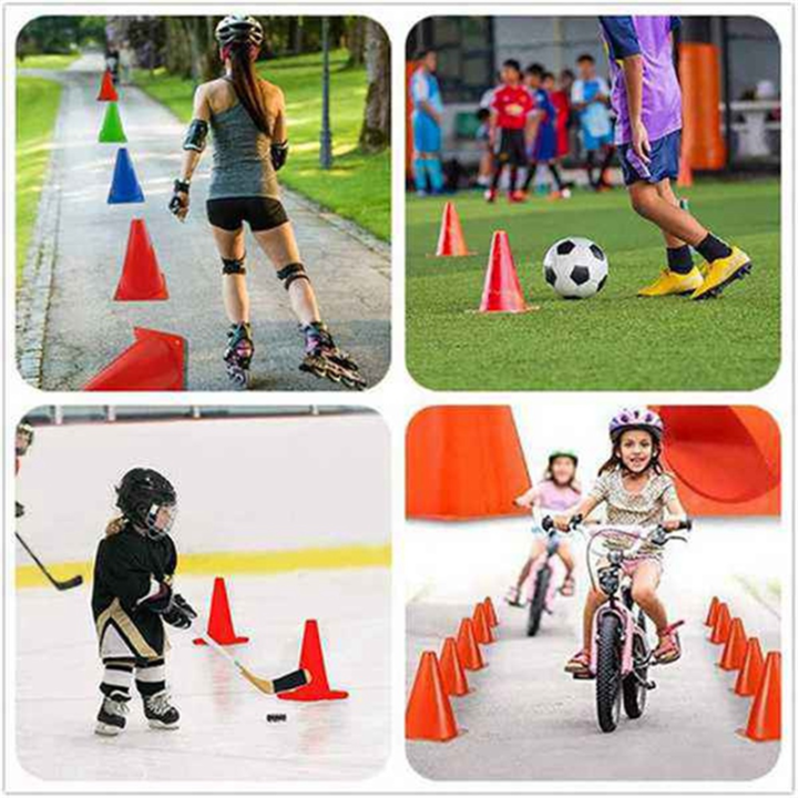 15pcs%209%20Inch%20Sports%20Cones,%20Soccer%20Training%20Cones%20Plastic%20Cones%20for%20Soccer%20Basketball%20Training%20Indoor%20Outdoor%20Activities%20-%20Image%202