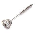 Stainless Steel Hand Mixer Egg Beater Whisk, Hand Push Milk Frother Whisk, Hand Mixer. 