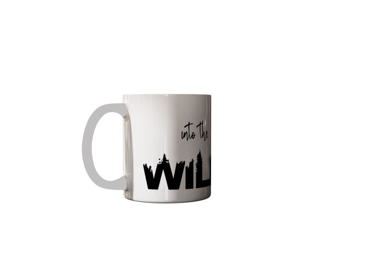 "Into%20the%20WILD"%20Forest%20Silhouette%20Printed%20Ceramic%20Coffee%20Mug%20-%20Image%202