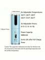 New style Portable and rechargeable timer set, with ceramic rotating barrel automatic curling iron, 6 temperatures and, fast H. 