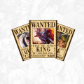 One Piece Anime Bounty Wanted Poster Of King Queen Jack of Kaido Yonko Beast Pirate Bartolomeo Monkey D Luffy Friend Bon Clay Boa Hancock Sisters Perona Bonney Jewelry And Trafalgar D Law Member Bepo (Premium Quality No Blurred Image) Wanted 10 Poster Set. 