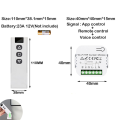 FORIDE Tuya Smart Life WiFi 433Mhz Blind Curtain Switch with RF Remote for Electric Roller Shutter Control, 1RC 1RE. 
