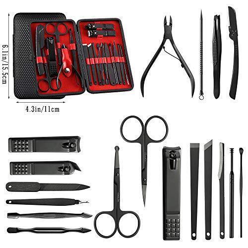 Manicure%20Set%20Professional%20Pedicure%20Kit%20Nail%20Clippers%20Set%20for%20Facial%20Fingernails%20and%20Toenails%2018%20PCS%20-%20Image%202
