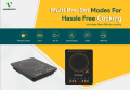 Videocon Life 2200 Watts Induction Cooktop with Auto-Switch Off | 6 Preset Modes | Feather Touch Panel | Overheat Protection | 99% Induction Heating Technology VD-IND2200X |1-Year Warranty. 