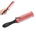 Difutagui 1pc 9-Row Detangling Hair Brush Denman Detangler Hairbrush Original Profesional Scalp Massager Straight Curly Wet Hair Comb. 