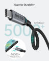 Choetech PD100W USB-C to USB-C Cable | 480Mbps |20V/5A High Speed Charging | Nylon Braided And Aluminum Housing. 