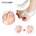 DISICHEN 2Pcs=1Pair Silicone Toes Separator Bunion Bone Ectropion Adjuster Toes Outer Appliance Foot Care Tools Hallux Valgus Corrector. 