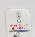 Clear case for Huawei Nova 2i / Mate 10 Lite - Transparent Soft Shockproof Airbag Crystal Phone Back Cover. 