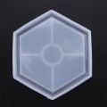 24 Pack Hexagon Silicone Coaster Molds Silicone Resin Mold, Epoxy Molds for Casting with Resin, Concrete, Cement. 