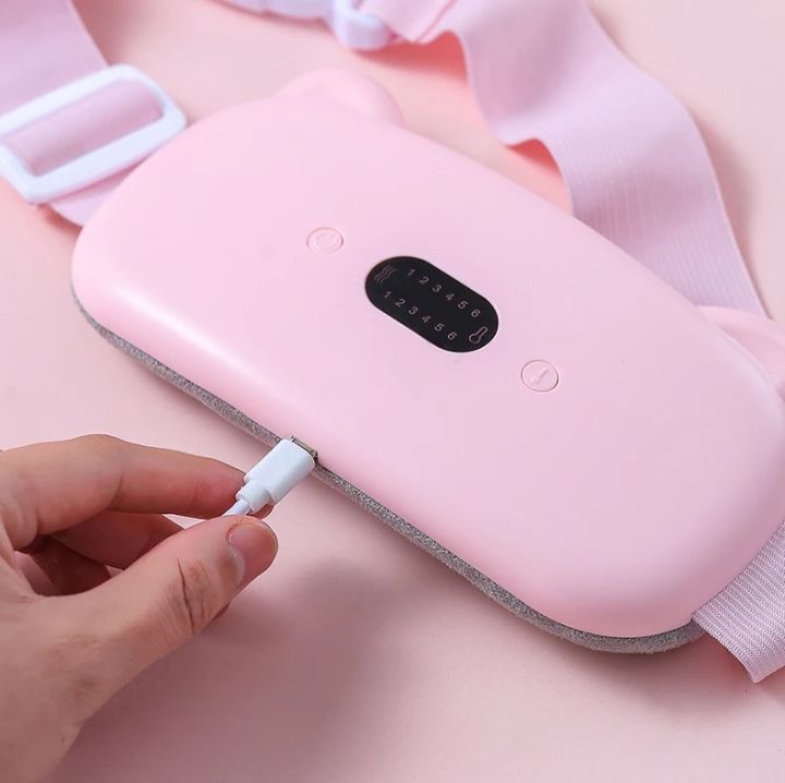 Menstrual Heating Pad: 6 Heat Levels, 6 Vibration Massage Modes, Period Pain Relief for Women and Girls