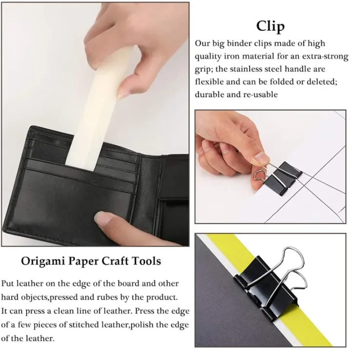 Leather%20Edge%20Beveler%20with%20Leather%20Skiving%20Tools,Daubers,Sanding%20Strip,%20Clips,Wood%20Leathercraft%20Edge%20Slicker%20Burnisher%20-%20Image%204