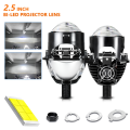 (GGBR)-2.5 Inch Bi Led Projector Lens for H4 H7 9005 9006 Led Lenses Car Bulbs 8000LM 6000K White with Hi/Lo Beam LHD. 
