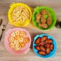Basket Thicken Silicone Mold For Pot Oven Baking Tray Fried Chicken Pizza Mat Air Fryer Accessories. 