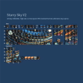 Starry Skys Cherry Keycaps PBT Material Side Letter Dye-Sub Keys Caps for Mechanical Keyboard ISO ANSI Layout B. 