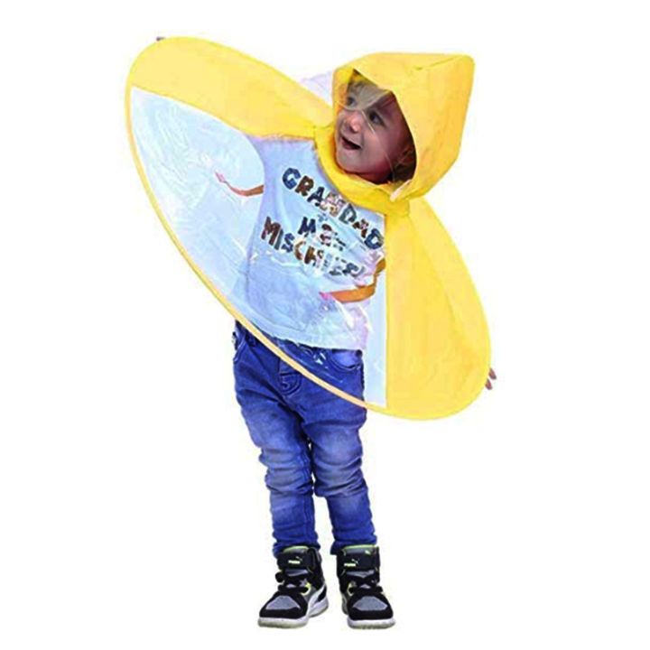 UFO%20Waterproof%20Hands-Free%20Umbrella%20Rain%20Hat%20Headwear%20Cap%20Raincoat%20-%20Image%203