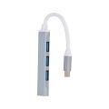 Type C USB Hub 4-Port USB 3.0 Data Hub Adapter Portable USB 3.0 Hub Extension Cable Splitter 4 Ports. 