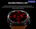 BBYP TF7 Ultra 7 Smart Watch 2024 – 1.5| AMOLED Round Dial | Wireless Charging Portable | IP68 Waterproof | Apple Strap Changeable | Android iOS Compatible. 