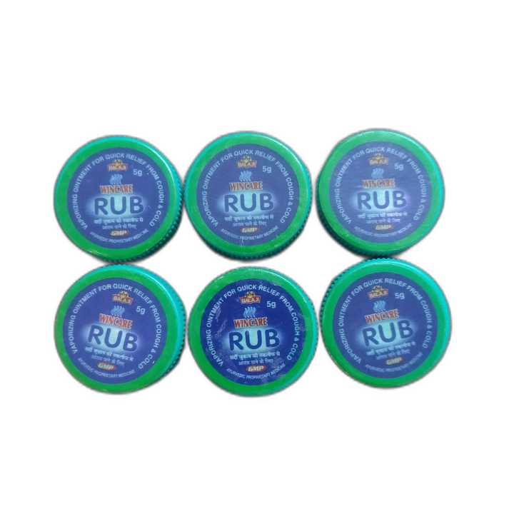 Wincare Rub 5g, Relief From Cold, Cough, Blocked Nose, Headache, Body ...