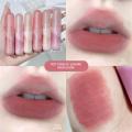 1Pc Velvet Matte Cream Lip Mud Nude Pink Lipstick Moisturizing Lip Glaze Korean Waterproof Long Lasting Makeup Cosmetics New. 