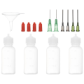 1 Oz Precision Applicator Bottles, 4Pcs 30ml Needle Tip Squeeze Bottle Small Squeeze Bottles Mini Needle Bottle. 