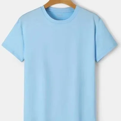 Sky%20Blue%20Cotton%20Plain%20Half%20Sleeves%20T-Shirt%20For%20Men%20-%20Sky%20Blue%20%7C%20Multisize%20%7C%20Fashion%20%7C%20Summer%20T-Shirts%20For%20Men%20-%20Image%202