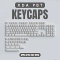 Apple Style Mechanical Keyboard Keycaps - XDA Profile - PBT Double Shot - Dye Sublimation Keycaps. 
