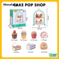 Wenefang Wooden Pretend Play Set High Tea Set Toys Ice Cream Toys Cashier Toys Cake Toys for Kids Girl Boy Wooden Pretend Play Toys Language Development. 