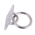 NAMUNY 2X 80Mmx50Mm Mounting Hook For Wall Or Ceiling With Round Ring Stainless Steel - Bracket / Attachment. 