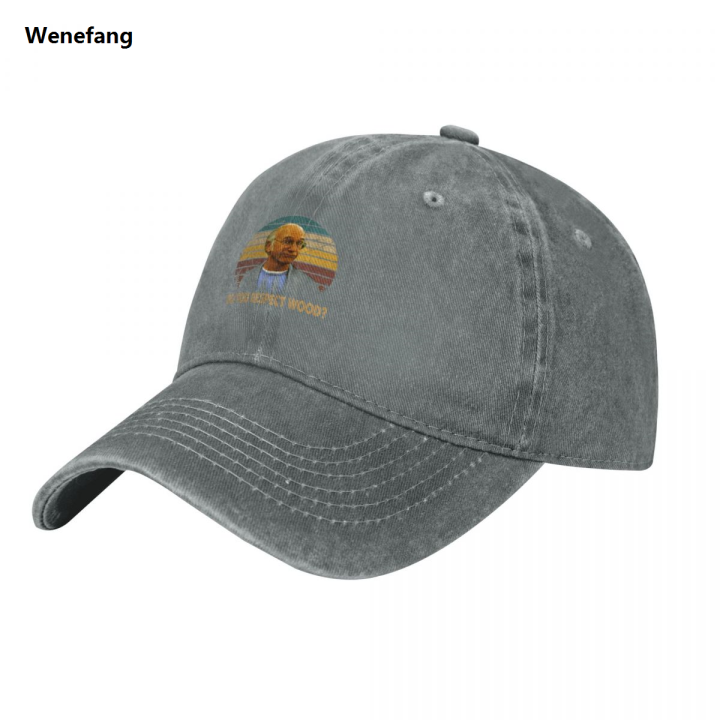 Wenefang%20Vintage%20Curb%20Art%20Your%20Enthusiasm%20Films%20-%20Do%20You%20Respect%20Wood?%20Baseball%20Cap%20black%20New%20Hat%20Golf%20Wear%20Men%20Women's%20-%20Image%203
